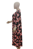Розовый кардиган Леопардовый принт Камуфляжный принт Губы Длинный рукав Верхняя одежда