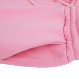 Pink Casual Street Solid Patchwork Hooded Collar Long Sleeve Three Pieces