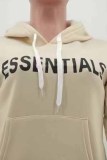 Grey Elegant Print Letter Hooded Collar Long Sleeve Two Pieces