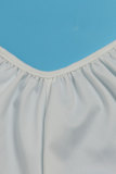 Белые повседневные брюки на каждый день для отпуска Простота Простые брюки Спагетти на бретелях Свободные комбинезоны