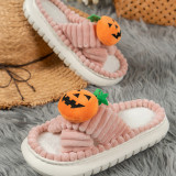 Black Casual Living Patchwork Round Comfortable Shoes