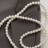 Borse di perle con paillettes bianche con patchwork casual