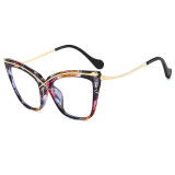 Multicolor Casual Daily Print Patchwork Sunglasses