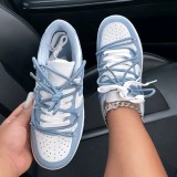Blue Casual Patchwork Contrast Round Comfortable Out Door Shoes