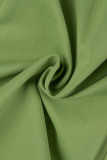 Matcha Green Street – bas droit en Patchwork uni, cordon de serrage, poche pliable, taille moyenne régulière