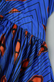 Robes trapèze orange vintage imprimé patchwork dos nu col en V