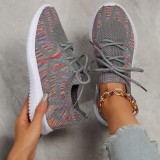 White Casual Sportswear Daily Patchwork Frenulum Round Comfortable Out Door Shoes