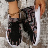 Grey Casual Sportswear Daily Patchwork Frenulum Round Comfortable Out Door Shoes