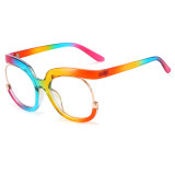 Цветные повседневные солнцезащитные очки в стиле пэчворк