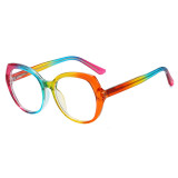 Óculos de sol coloridos casuais diários patchwork
