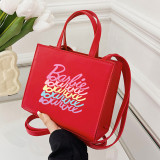 Yellow Casual Daily Letter Print Bags