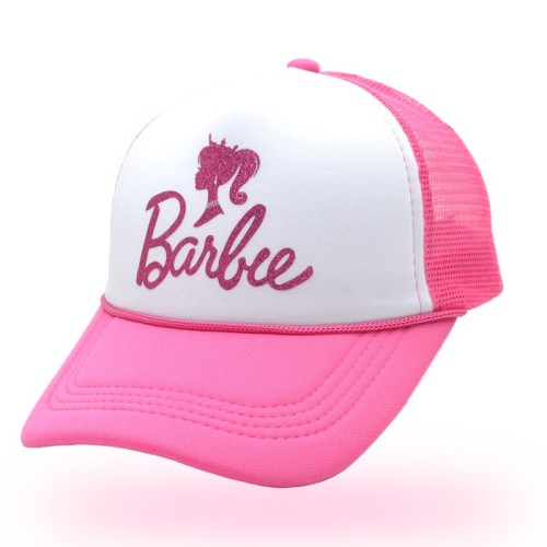 Cappello a contrasto patchwork con stampa casual rosa rosa