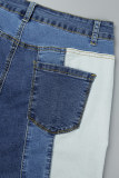 Черные повседневные джинсы скинни с контрастной высокой талией и пэчворком (в зависимости от фактического объекта)