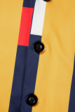 Cárdigan con estampado informal multicolor Prendas de abrigo con cuello vuelto