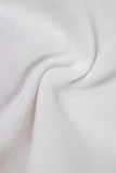Белый повседневный кардиган с вышивкой букв, верхняя одежда