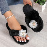 Weiße Casual Living Patchwork einfarbige runde bequeme Schuhe