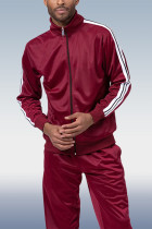 Бордовый мужской бордовый комплект из 2 предметов повседневной спортивной одежды