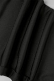 Черные сексуальные прозрачные узкие комбинезоны в стиле пэчворк с круглым вырезом