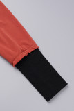 Svarta Casual Solida Spetsknappar Ytterkläder