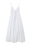 Witte sexy casual effen rugloze v-hals sling-jurkjurken