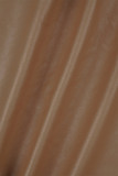 Черно-коричневый повседневный лоскутный кардиган с контрастным отложным воротником Верхняя одежда