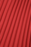 Rojo elegante patchwork liso con cinturón vestidos rectos