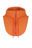 Orange Casual Solid Patchwork Zipper Hooded Collar Outerwear