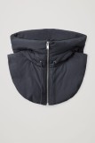 Blue Casual Solid Patchwork Zipper Hooded Collar Outerwear