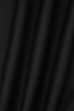 Black Casual Print Patchwork Zipper Hooded Collar Outerwear