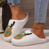 Green Casual Living Patchwork Basic Round Keep Warm Comfortable Shoes