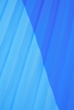 Blauw elegant kleurenblok-patchwork met riem geplooide laars-cut hoge taille Type A patchwork-broek
