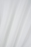 ブラック カジュアル ソリッド パッチワーク ターンダウン カラー ロング スリーブ ドレス