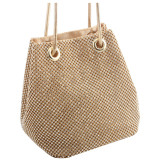 Gold Fashion Casual Strass Bucket Bags