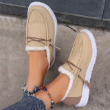 Light Brown Casual Patchwork Solid Color Round Comfortable Out Door Shoes
