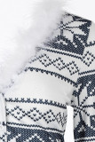 Vêtements de nuit en patchwork imprimé arbre de Noël pour le jour de Noël