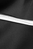 Weiße, sexy, lässige, solide, rückenfreie Patchwork-Oberteile mit trägerlosen Schleifenoberteilen in Übergröße