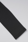 Черные повседневные однотонные базовые платья-водолазки с длинным рукавом
