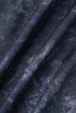 Черный сексуальный сплошной пэчворк с U-образным вырезом и длинным рукавом из двух частей