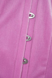 ピンクのセクシーな固体パッチワーク フェザー ストラップレス ストラップレス ドレス ドレス
