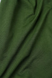 ホワイト カジュアル ソリッド 包帯 パッチワーク ポケット ジッパー ターンダウン カラー レギュラー ロンパース