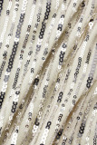 Кремово-белые элегантные однотонные платья в стиле пэчворк с V-образным вырезом и длинными платьями
