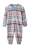White Living Manches Longues Patchwork Boutons Manches Régulières Imprimé Enfants