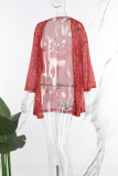 Повседневная однотонная верхняя одежда с воротником-кардиганом цвета шампанского и блестками в стиле пэчворк