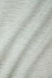 Fondos informales con estampado de letras y patchwork frenillo cintura alta regular posicionamiento convencional estampado gris