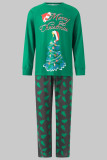 Pijamas de Natal com estampa verde Living Patchwork