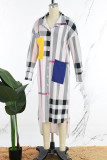 Коричневая верхняя одежда с карманами и воротником-кардиганом в стиле пэчворк с уличным принтом