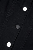 Black Street – combinaisons amples, couleur unie, ajouré, Patchwork, boucle de poche, col rabattu, ample