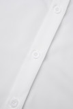 Giallo grigio casual stampa mimetica patchwork colletto della camicia manica lunga due pezzi