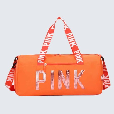 Оранжевые повседневные сумки с буквами и блестками