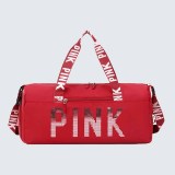 Bolsas de lantejoulas com letras de simplicidade casual vermelha rosa